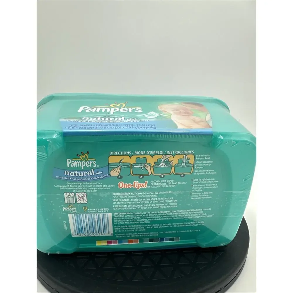 Vintage Pampers Natural Baby Wipes Sealed *READ